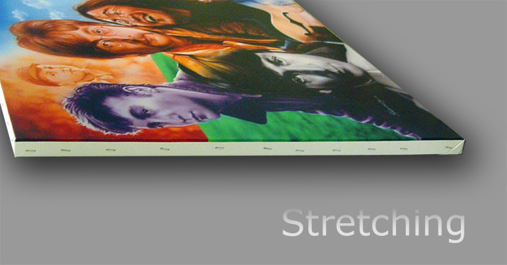Professionally stretched your print will have a classic look